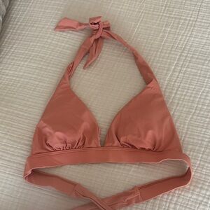 Coral Halter Bikini Top